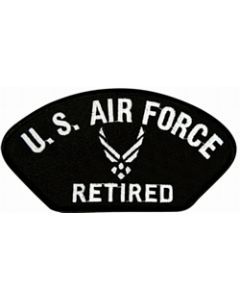 FLB1630 - US Air Force Retired Symbol Black Patch