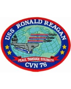 FLB1637 - USS Ronald Reagan CVN-76 Colored Patch