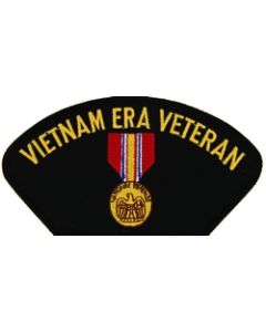 FLB1638 - Vietnam Era Veteran with National Defense Medal Black Patch