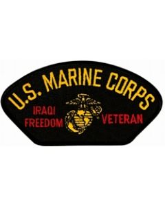 FLB1648 - US Marine Corps Iraqi Freedom Veteran Insignia Black Patch
