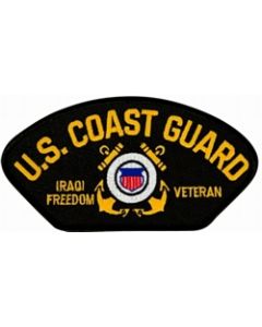 FLB1650 - US Coast Guard Iraqi Freedom Veteran with Ribbons Black Patch