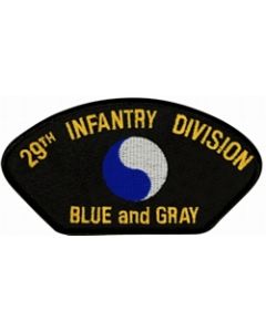 FLB1653 - 29th Infantry Division Blue and Gray Black Patch