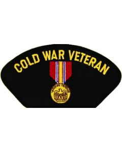 FLB1706 - Cold War Veteran with National Defense Medal Black Patch