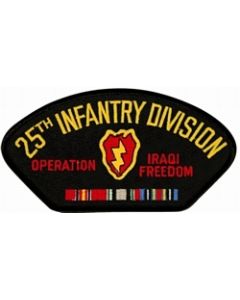 FLB1721 - 25th Infantry Division Operation Iraqi Freedom with Ribbons Black Patch