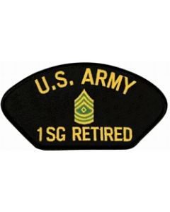 FLB1723 - United States Army First Sergeant (1SGT)Retired Black Patch