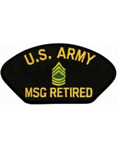 FLB1724 - United States Army Master Sergeant Retired Black Patch