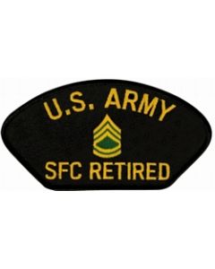 FLB1725 - United States Army Sergeant First Class (SFC) Retired Black Patch