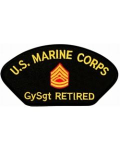 FLB1784 - Marine Corps Gunnery Sergeant (GySgt / E-7) Retired Black Patch