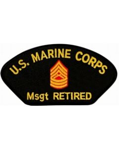 FLB1785 - Marine Corps Master Sergeant (MSgt / E-8) Retired Black Patch