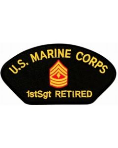 FLB1786 - Marine Corps First Sergeant (1stSgt / E-8) Retired Black Patch