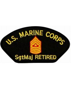 FLB1787 - Marine Corps Sergeant Major (SgtMaj / E-9) Retired Black Patch