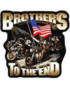 FLC1859 - Brothers to the End Back Patch (4 3/4" x 5 )