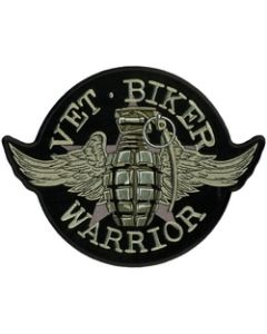 FLC1914 - Vet Biker Warrior Back Patch (4 x 3 inch)
