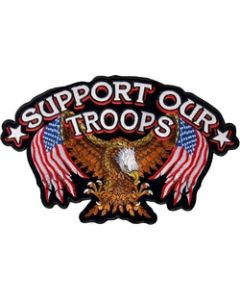 FLC1918 - Support Our Troops Back Patch (4 X 3 inch)