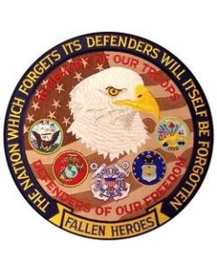 FLD1687 - Defenders of Our Freedom Fallen Hereos Back Patch (5 x 5")