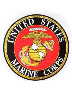 FLF1227 - US Marine Corps Insignia Rocker Back Patch (10 inch)