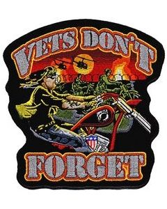 FLG1856 - Vets Don't Forget Back Patch (12.5" x 13")
