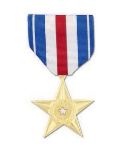 FSA493 - SilverStar Anodized Full Size Medal