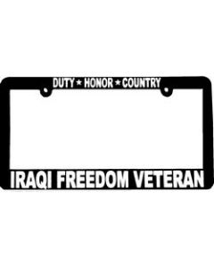 LPF7 - Iraqi Freedom Veteran License Plate Frame
