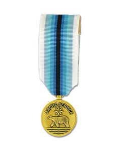 MRA431 - Coast Guard Arctic Service Anodized Mini Medal