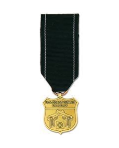MRA433 - Coast Guard Expert Pistol Anodized Mini Medal