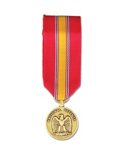 MRA474 - National Defense Service Anodized Mini Medal
