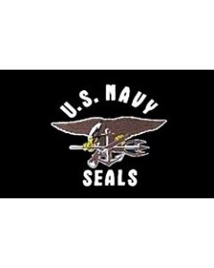 PCF32 - US Navy Seals 1 Sided Screen Printed Flag 3' x 5' ft