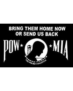 PCF36 - POW/MIA Bring Them Home Screen Printed Flag 3' x 5'