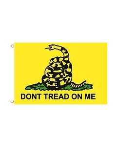 PCF45 - Gadsden 1 Sided Screen Printed Flag 3' x 5' ft
