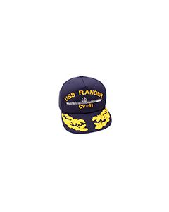 SCAPE1 - Direct Embroidered US Navy Ship's Cap with Gold Admiral Eggs