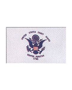 SFC65 - US Coast Guard 1 Sided Screen Printed Flag 2' X 3'