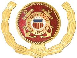 United States Coast Guard Insignia with Wreath Pin - 15780 (1 1/8 inch)