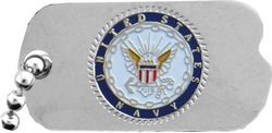 United States Navy Insignia Dog Tag Pin - 14371 (1 inch)