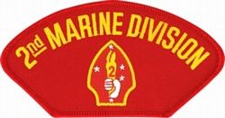 2nd Marine Division Insignia Red Patch - FLB1361 (4 inch)