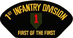1st Infantry Division with "First of the First" Black Patch - FLB1417 (5 1/4 inch)