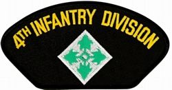 4th Infantry Division Black Patch - FLB1430 (4 inch)