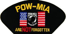 POW/MIA Are Not Forgotten Black Patch - FLB1575 (4 inch)