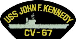 USS John F. Kennedy CV-67 Black Patch - FLB1614 (4 inch)