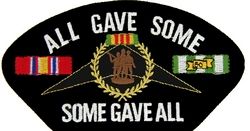Vietnam All Gave Some Some Gave All Black Patch - FLB1626 (4 inch)
