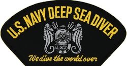 US Navy Deep Sea Diver Black Patch - FLB1640 (4 inch)