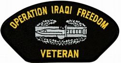 Operation Iraqi Freedom Veteran Combat Action Badge (CAB) Black Patch - FLB1714 (5 1/4 inch)