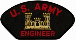 United States Army Engineer Black Patch - FLB1813 (5 1/4 inch)