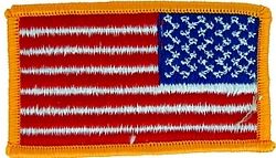 US Flag left shldr 3 1/8 x 1 3/4" (sew on) - 091509