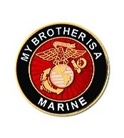 My Brother Is A Marine Insignia Pin - 14472 (1 inch)