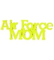 United States Air Force Mom Script Pin - 14616 (1 3/8 inch)