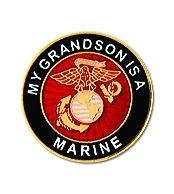My Grandson Is A Marine Insignia Pin - 15813 (7/8 inch)