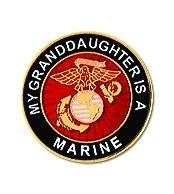 My Granddaughter Is A Marine Insignia Pin - 15814 (7/8 inch)
