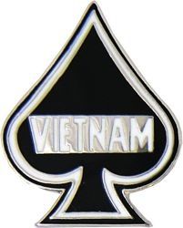 Vietnam Spade Pin - 14785 (1 inch)