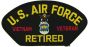 US Air Force Vietnam Veteran Retired Emblem Black Patch - FLB1824 (4 inch)