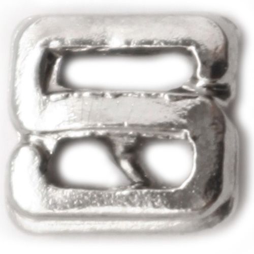 Silver Letter "S" Ribbon Bar - 2558 (1/4 inch)